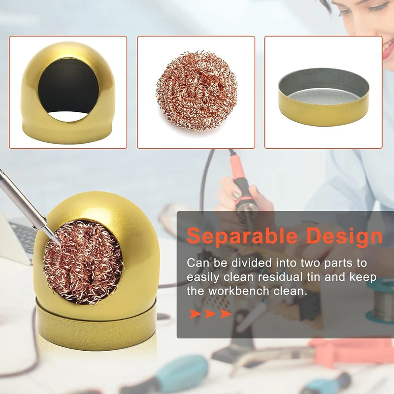 Soldering Iron Cleaner Soldering Iron Tip Cleaner Cleaning Ball Desoldering Soldering Iron Mesh Filter