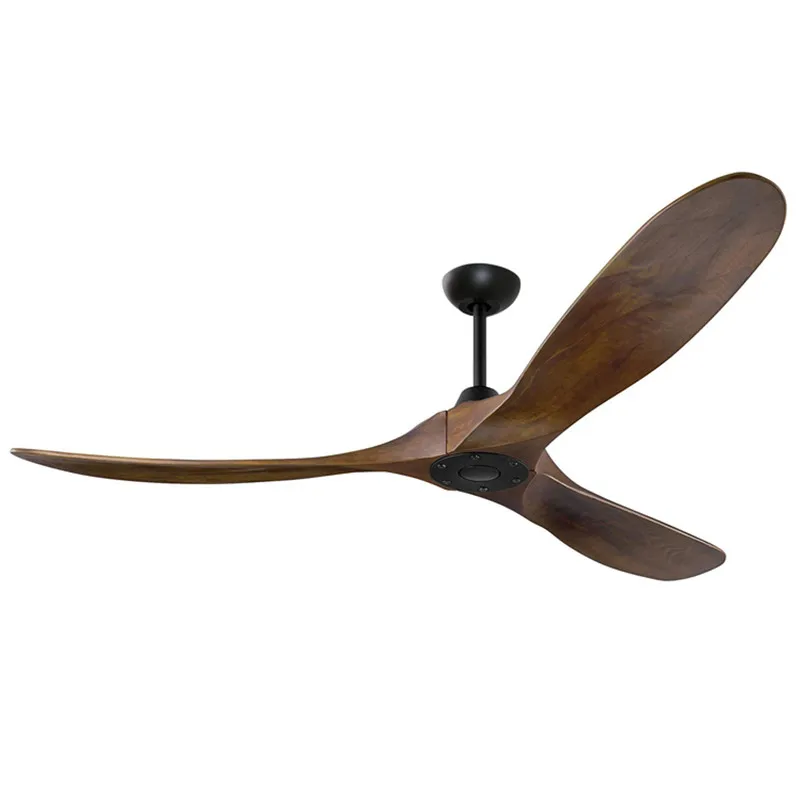 42in 52in 60in 70in 3 Wooden Blade DC 85V - 260V Motor Decorative Ceiling Fan Ventilator Light Remote Control 3