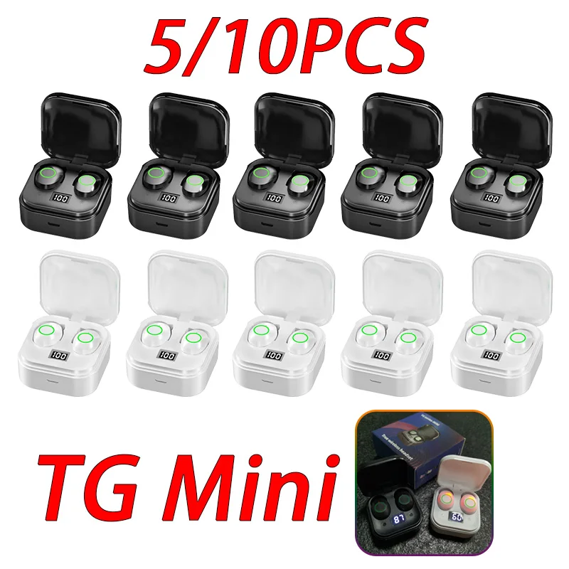 

5/10PCS TG Mini TWS Bluetooth Headset Wholesale Wireless Headset HiFi Microphone Game Motion YD Mini Upgrade Headset PK F9-5C
