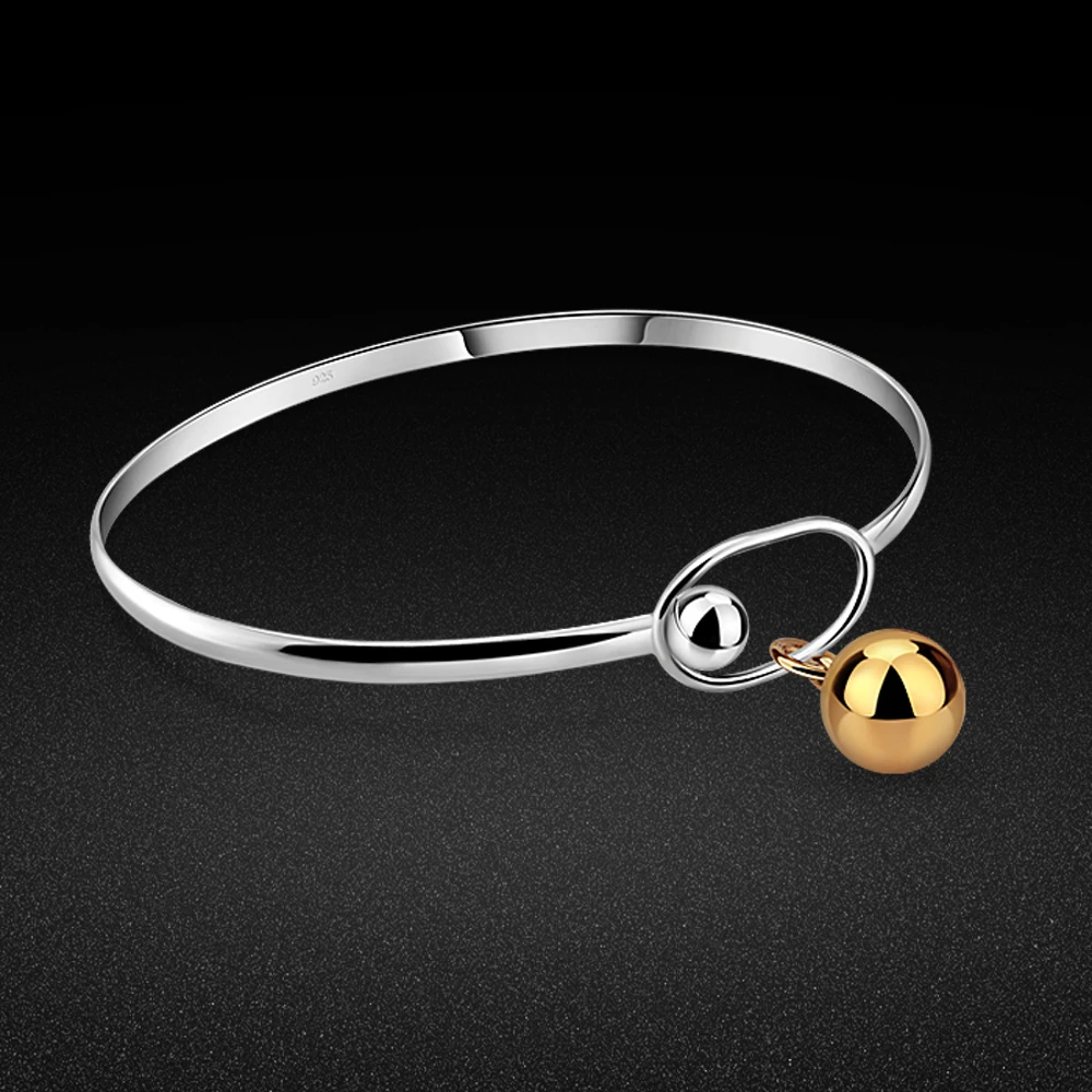 

Женский браслет с маленькими колокольчиками из стерлингового серебра 925 пробы, прекрасный модный Открытый браслет, подарок для свадебной вечеринки