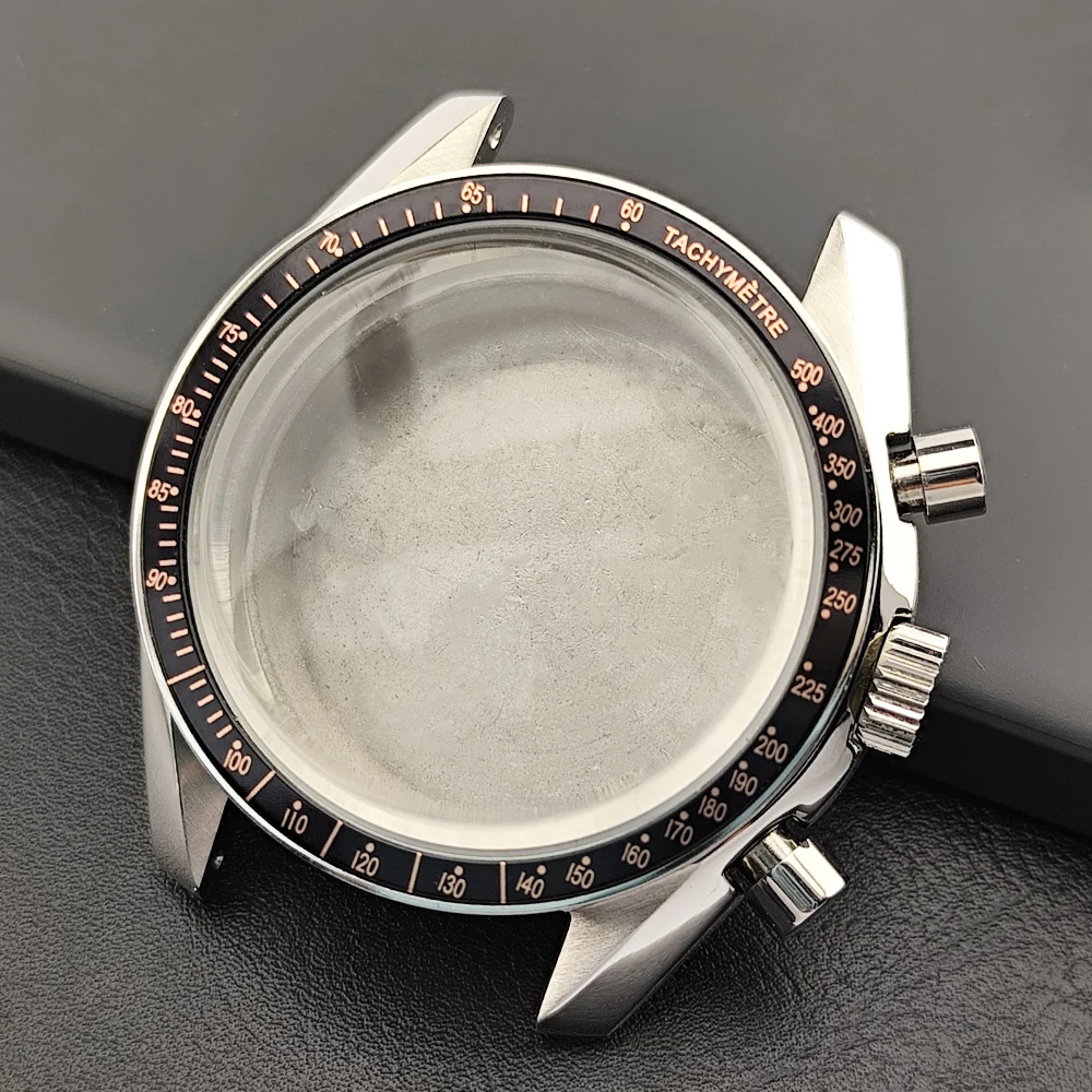 Stainless Steel Watch Case with Moon Back Cover and 20mm Strap Compatibility