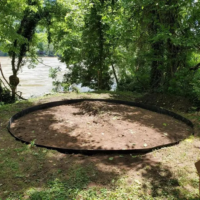 Tájkép Szegély Szegélyű Szegény Kerítés Öv Határ Menti Kerti Gyep Kő Elszigetelő Út Növényi Kiegészítők Rugalmas Tábla - Image 4