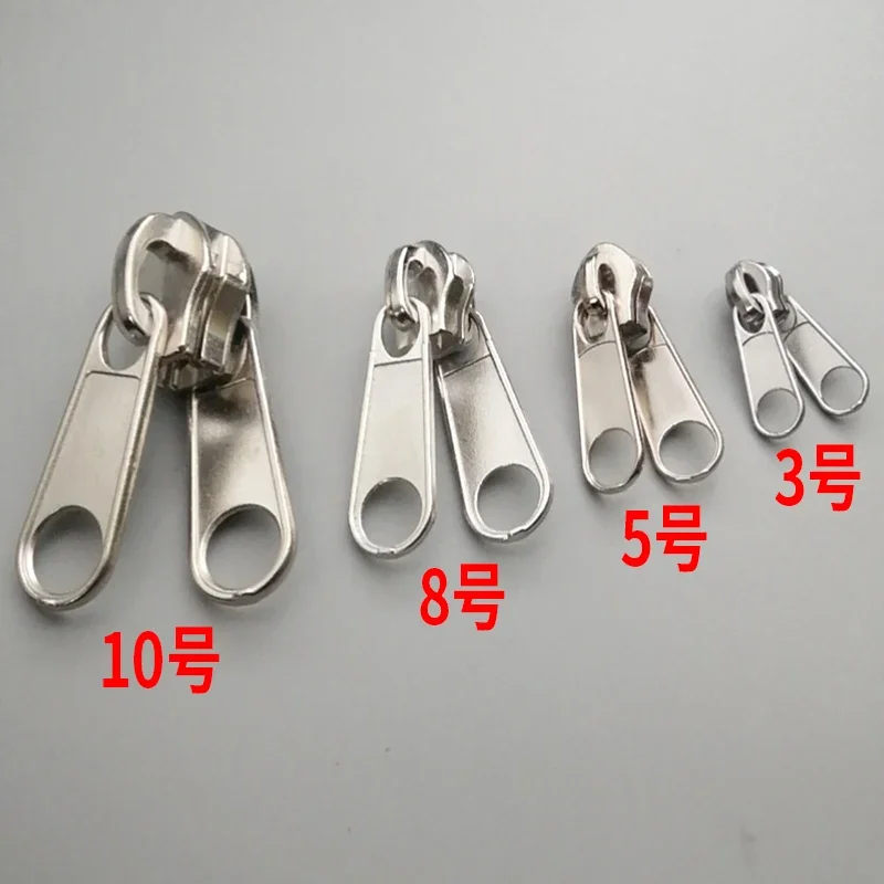20개/몫 3  4  5  8  10    코일 나일론 지퍼 자동차 창고 텐트 그물 수하물 침낭 액세서리 공급 업체에 대한 비 잠금 긴 이중 당겨