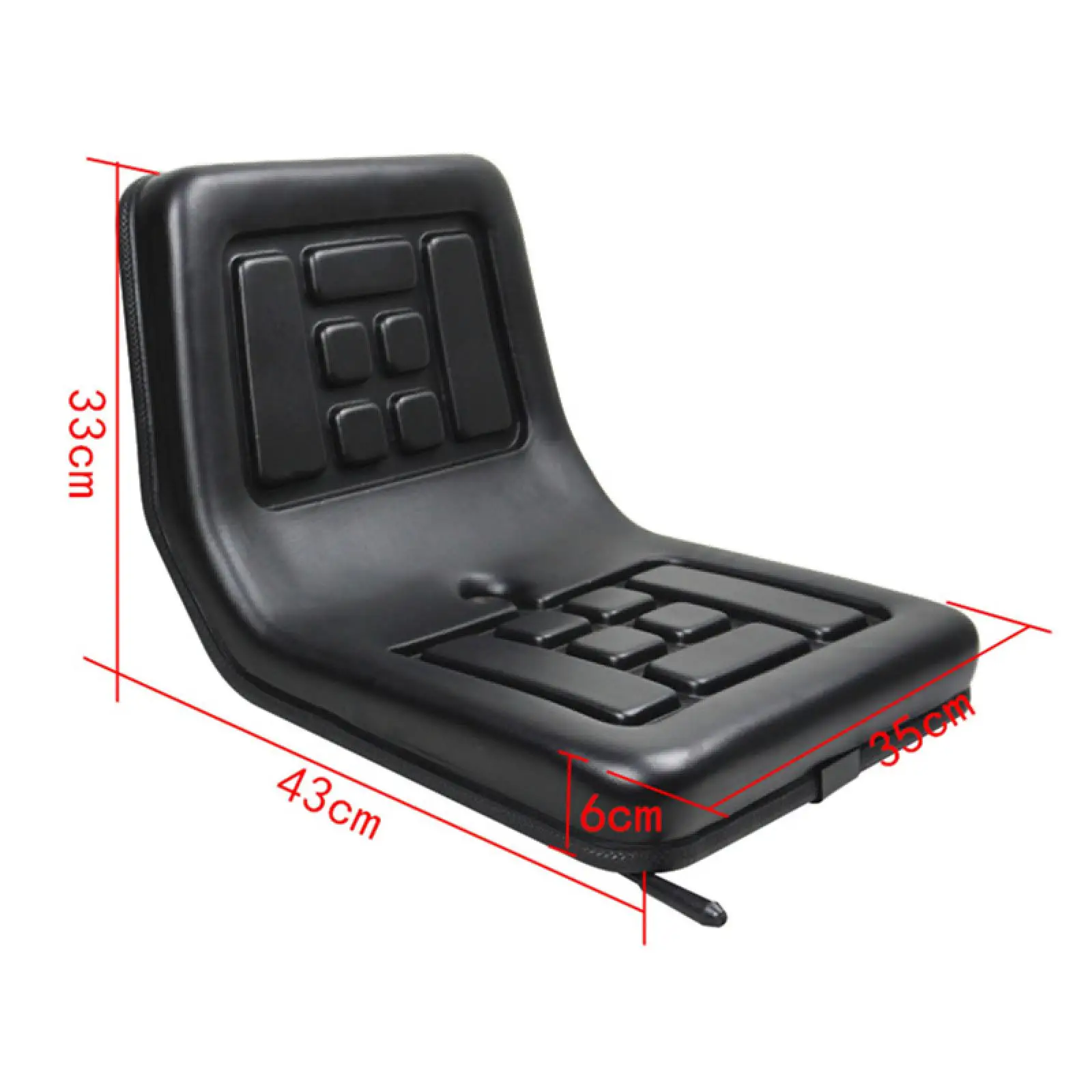 스키드 로더 도저 텔레핸들러 예초기 트랙터용 방수 PU 가죽, 스크래치 방지, 안정적인 구조, 일반 지게차 시트