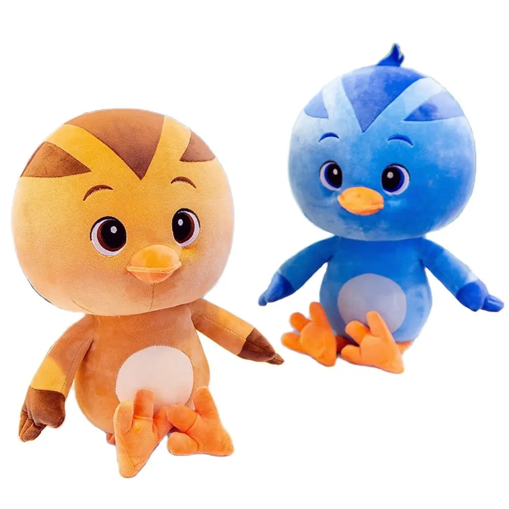 매우 귀여운 네 병아리 봉제 장난감, 큰 머리 큰 눈 인형, 어린이 생일 크리스..