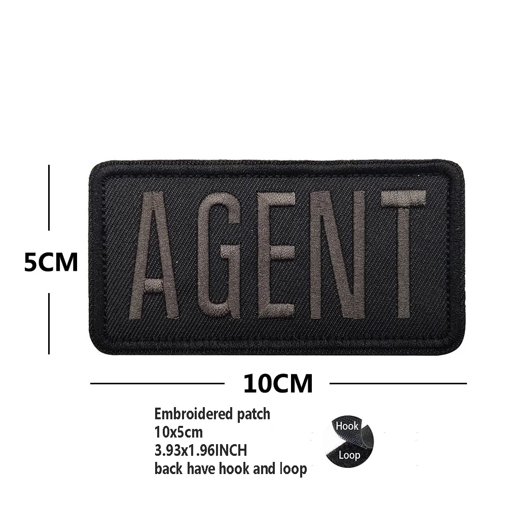 Embroidered LIVESTOCK AGENT Magic Badge Patch with Personality and Morale Appeal
