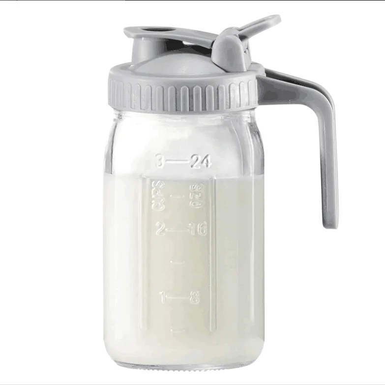 Brocca In Vetro 1,8L Con Coperchio Ermetico E Filtro - Per Tè Freddo, Succhi E Acqua - Nero