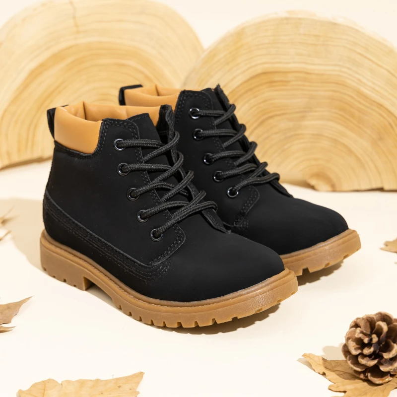 Leather Kids Ankle Boots for Autumn School