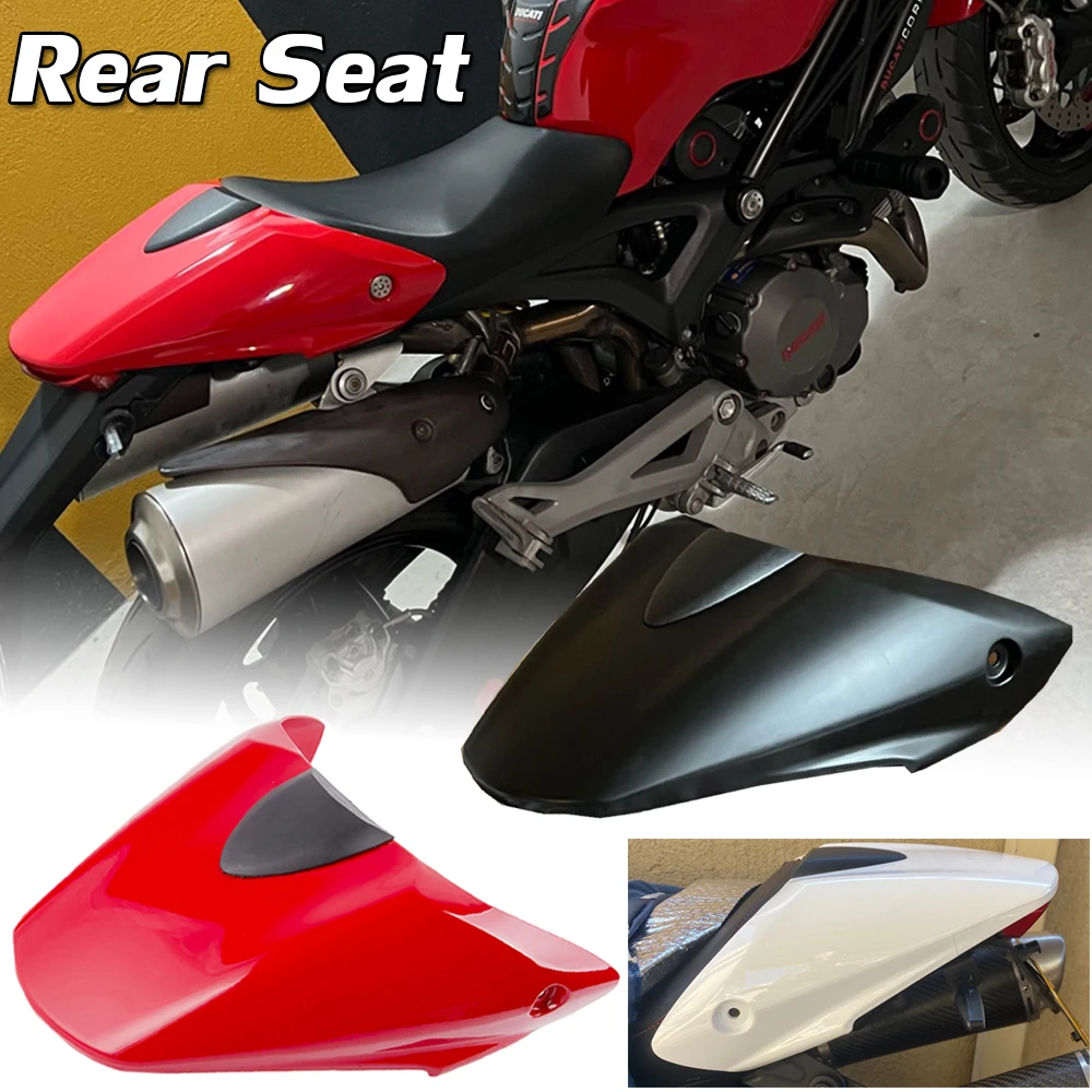 

Motorcycle Rear Passenger Pillion Solo Seat Cover Cowl Fairing Tail Section for Ducati Monster 696 795 1100 S 796 Accessories
