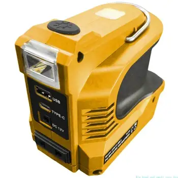 581C ที่เชื่อถือได้อินเวอร์เตอร์แบตเตอรี่ 180W พร้อมพลาสติกพอร์ตชาร์จหลายตัวสำหรับเครื่องมือ 18V 7