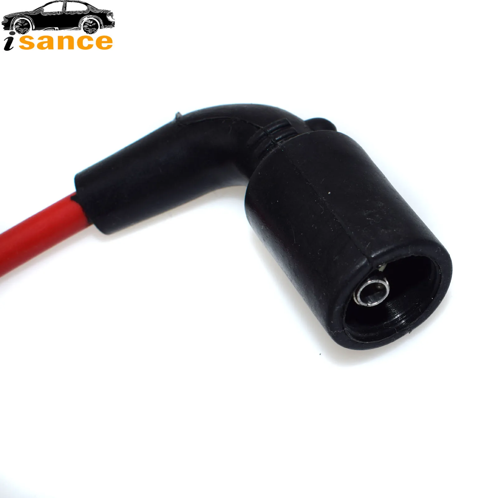 Isance Ignition Spark Plug Wire Cable Kit 8MM for Chevrolet Aveo 2004-2008 Aveo5 Pontiac Daewoo L4 1.6L 56010 96497773