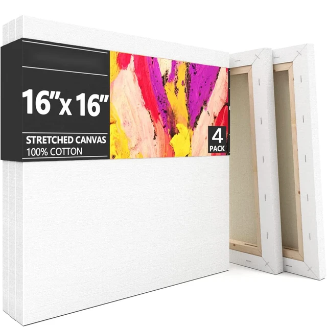 Painting Canvas Panels Multi pack of 7, 100% Cotton Artist Canvas Boards  for Painting Multi Size Primed White Canvas for Acrylic - AliExpress