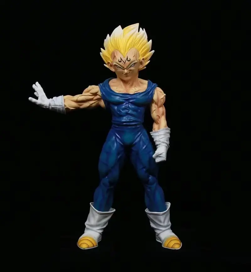 

38CM Dragon Ball Z Figure Vegeta Super Saiyan Majin Ver. Battle Anime PVC Figure DBZ Vegeta VS Majin Buu Model Toy Gift