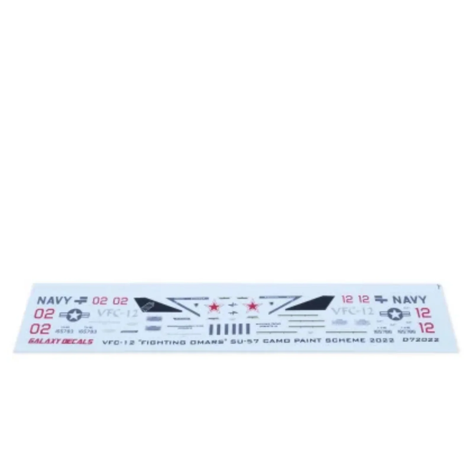 Galaxy D7 1/72 US Navy F/A-18E VFC-12 Fighting Omars SU-57 Camo Decals Mask Tape Academy 12547 Aircraft Model Hobby DIY