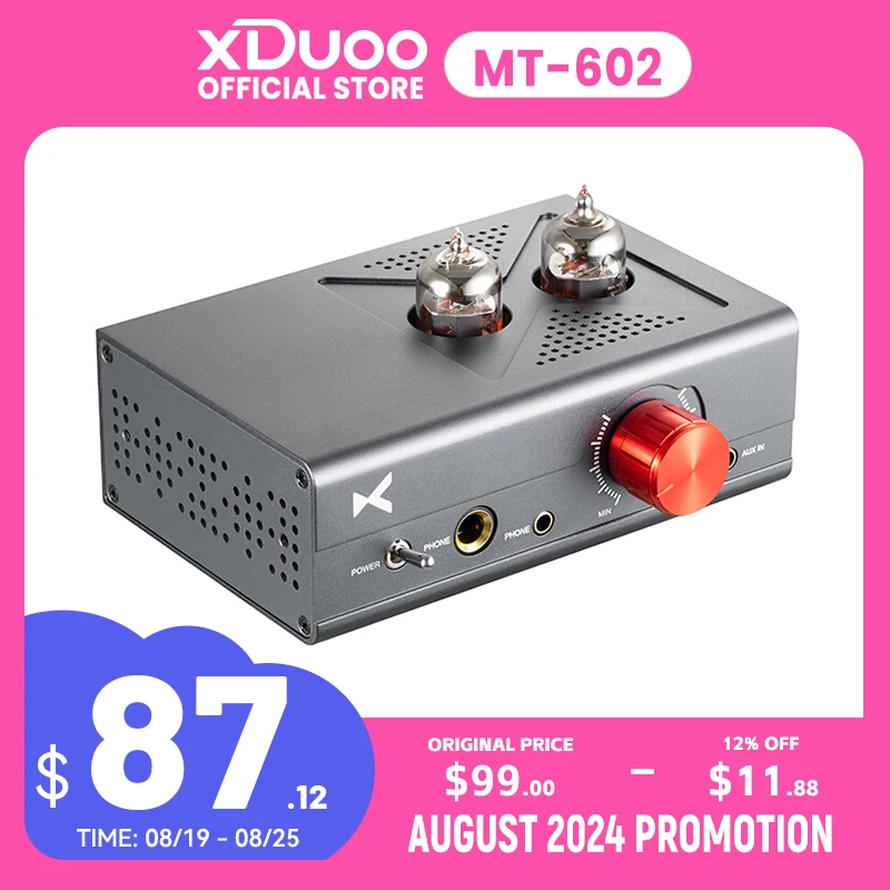 XDUOO MT-602 Double 6J1 Tube Amp Class A Headphone Amplifier