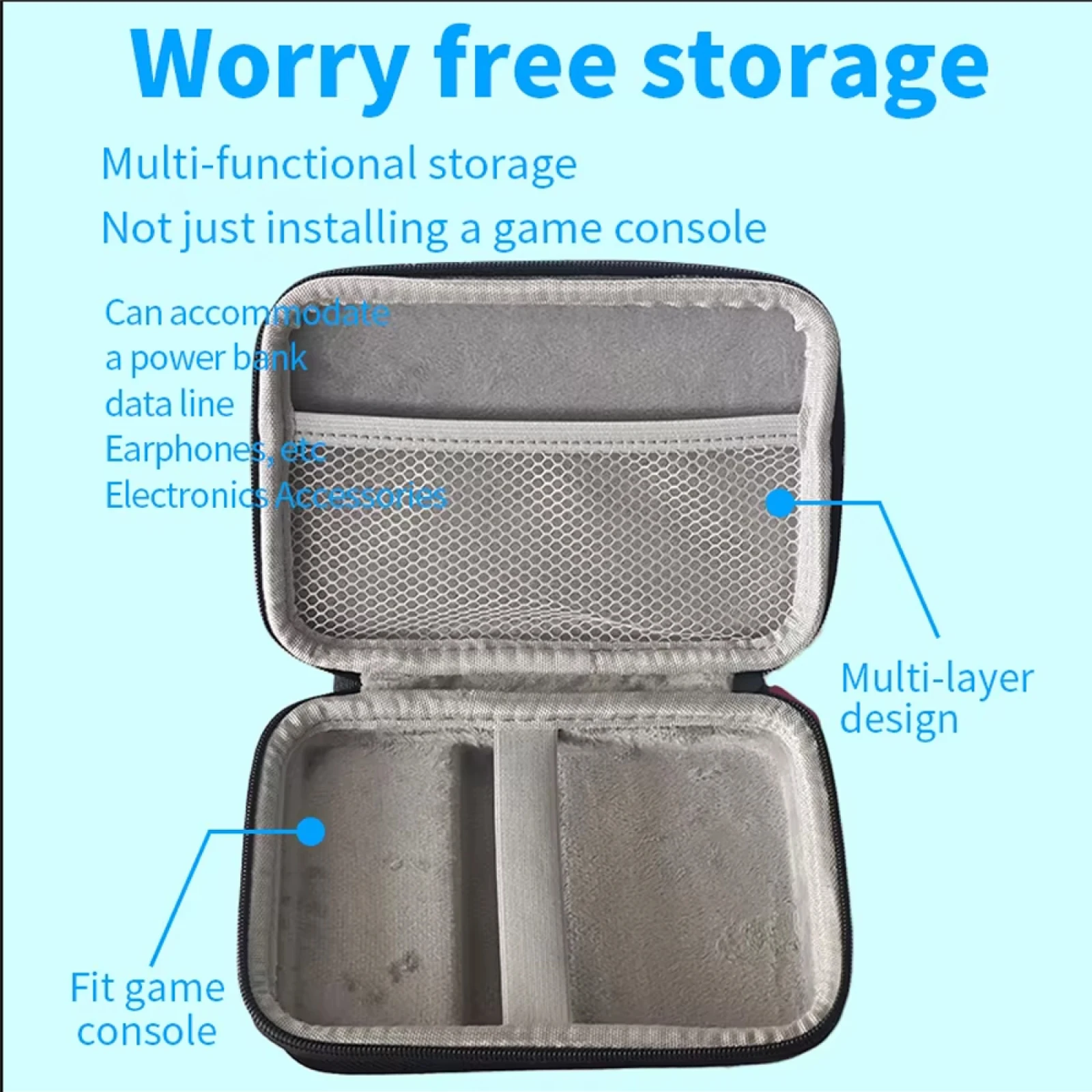 Anbernic RG477V용 EVA 휴대용 케이스 RG477V 액세서리용 레트로 휴대용 게임 콘솔 보관 가방