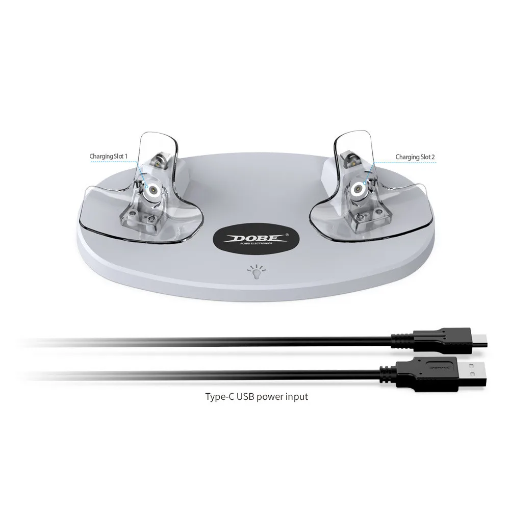 DOEB TP5-3505 Dual Controller Charging Dock for PSVR2 RGB display light controller for PS VR2 LED light handle charger Stand