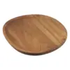 Whole Wood Lovesickness Wood Irregular Oval Solid Wood Pan Plate Fruit Dishes Saucer Tea Tray Dessert Dinner Plate Tableware Set 3