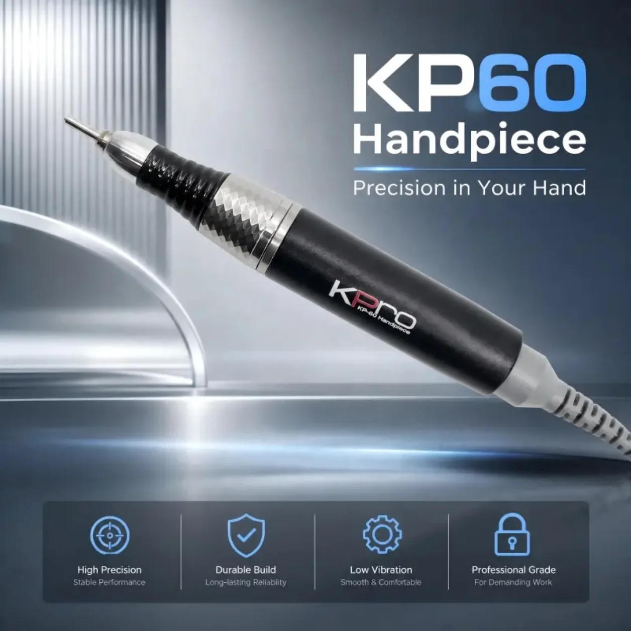 전동 네일 드릴 핸드피스 강력 KP60 미니 드릴 프로 KP65 속도 30000RPM 빠른 배송 미국산 토크 전문가용 E-파일