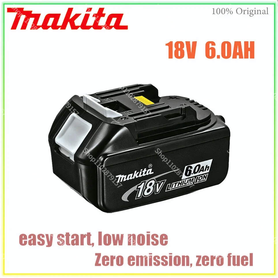 

6000mAh Makita-100% Original Rechargeable Power Tool Battery, Replaceable LED Lithium-ion, 6.0 Ah 18V LXT BL1860B BL1860 BL1850
