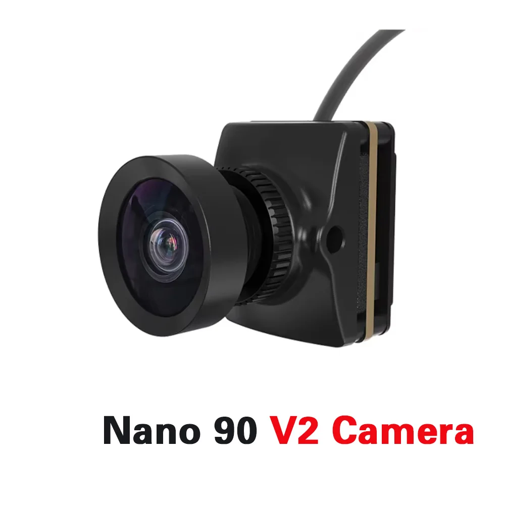 Caméra Nano 90 HDZero 90fps – Latence Ultra-Faible pour Drone FPV, vue de face avec objectif visible.