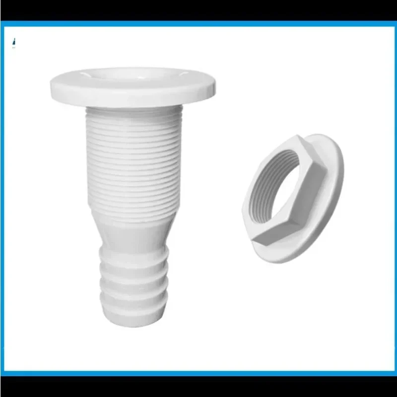 

2pcs Nylon Plastic Thru Hull Bilge Fitting 19MM For Bilge Pump Aerator Hose of Boat Marine Yacht Sail RV Camper Truck 3/4