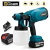 800ML Portable Electric Spray Gun Cordless Paint Sprayer HVLP Household Electric Paint Sprayer Compatible For Makita 18V Battery 1