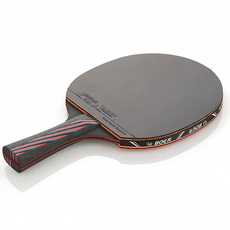 1 Pcs 6 Star Table Tennis Racket Carbon Offensive Lightweight Ping Pong Racket Paddle Bat with Sticky Rubber