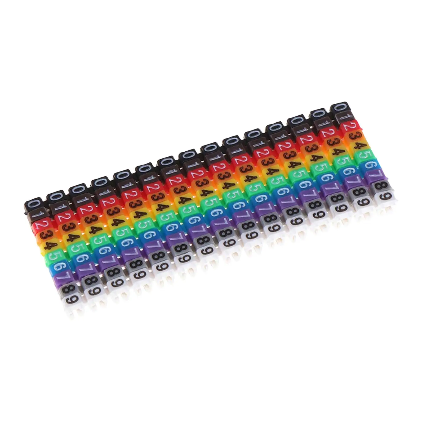Clamp on Wire Markers Sleeves Colorful Network Replacement Wire Number Label Clamp on Wire Markers Sleeves Colorful Network Replacement Wire Number Label