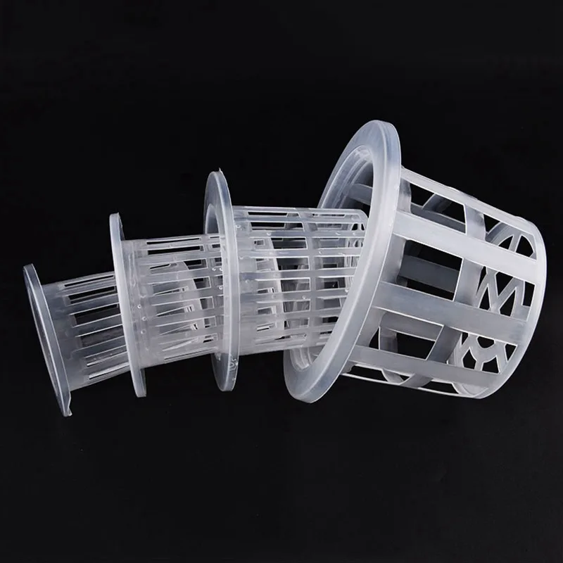 50Pcs Hydroponic Mesh Basket Cup Veg Soilless Grow Pot Plant Nursery Grow Net Pots Greenhouse Vertical Garden Vegetable Planter