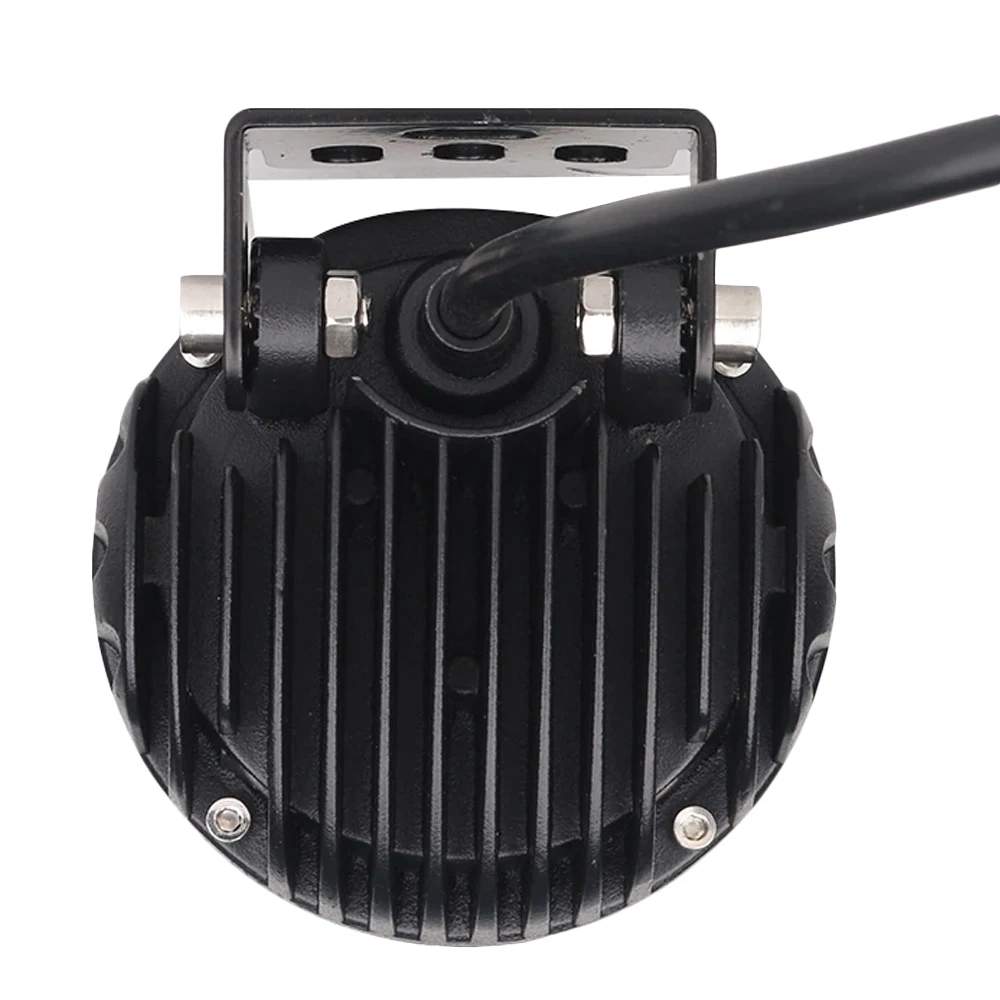 Coppia Di Luci LED 24V Rotonde Per Moto ATV - 12 LED - Indicatori Di Direzione E Freno - IP68