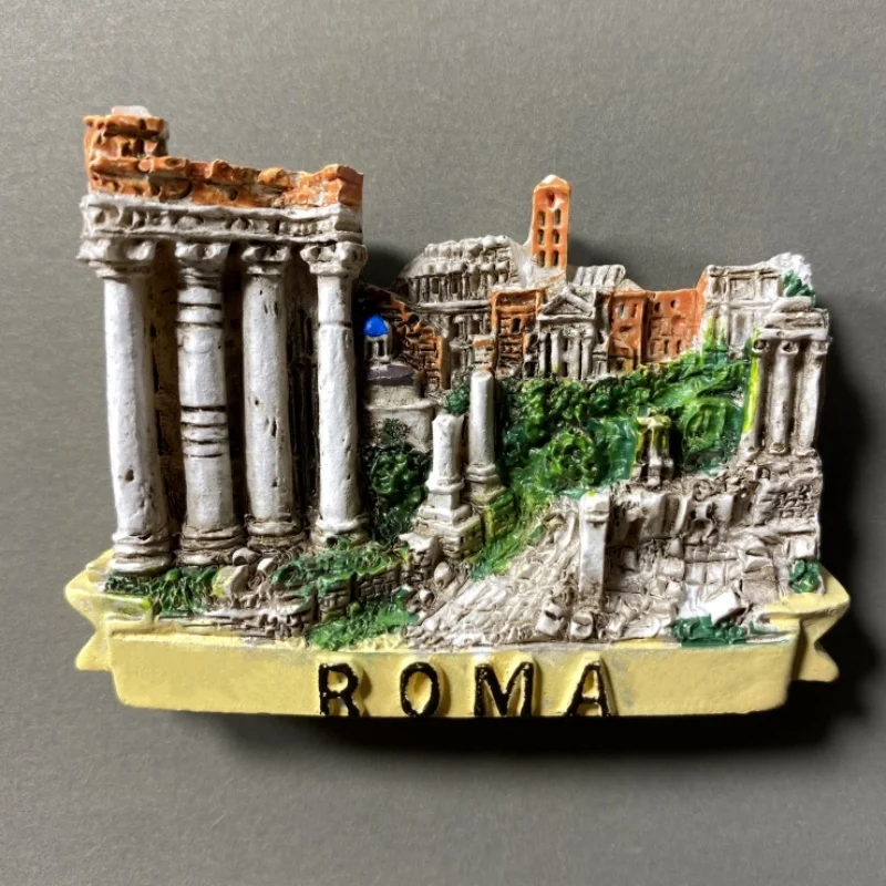 Rome Landmark Buildings & Culture Magnetic Souvenir Stickers