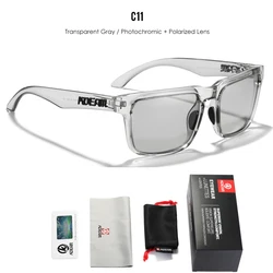 Gafas de sol polarizadas para hombres de talle grande con función de visión nocturna para pesca y conducción