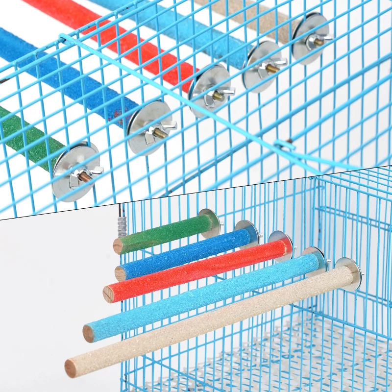 Parrot Perching Station Platform Pet Bird Molar Stick Grinding Bird Claw Cage Toy Pet Supplies 1Pcs parrot toy,bird toy,bird perch stand