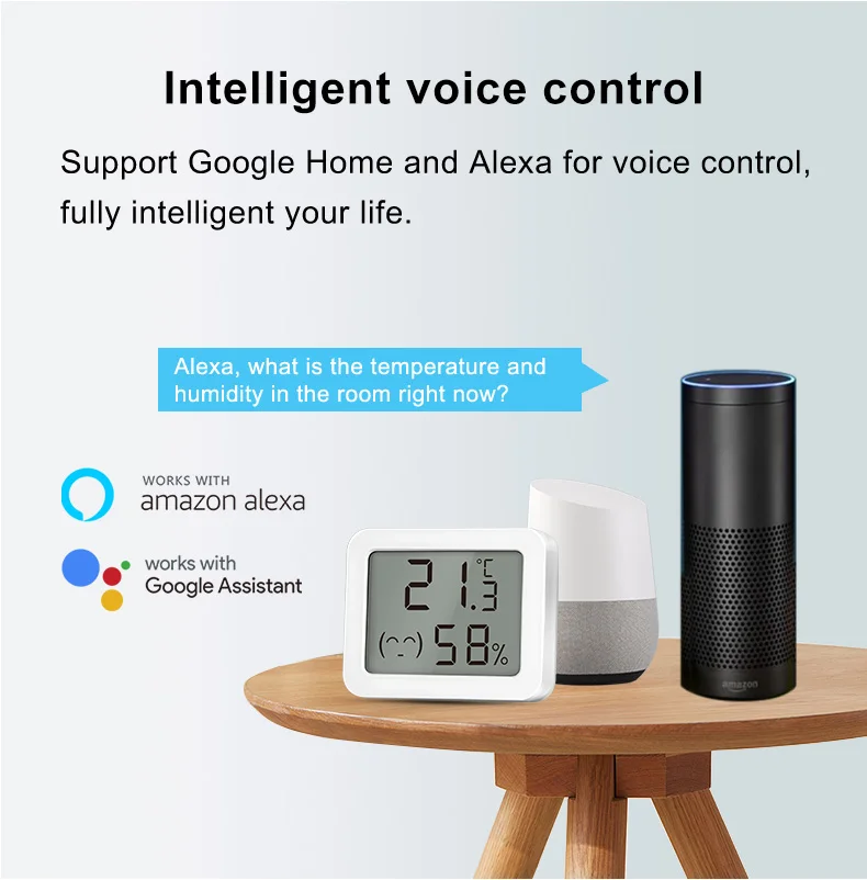 Ewelink Zigbee3.0 Temperature & Humidity Sensor Real-Time Monitoring Accurate In