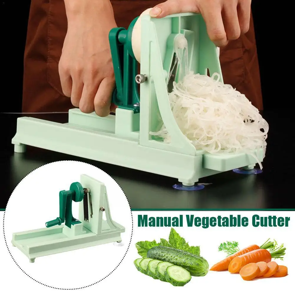 4in1 Manual Vegetable Cutter Multi function Spiral Radish Slicer