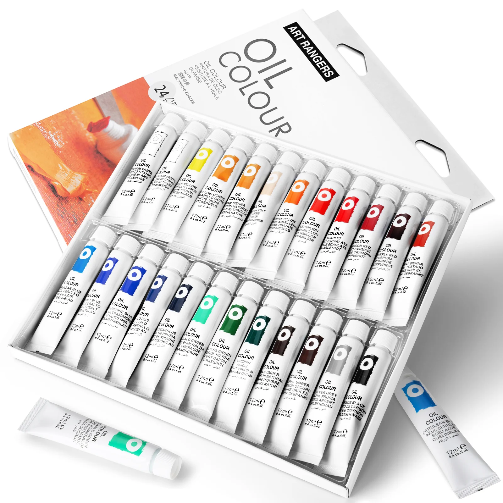 LIGHTWISH-Oil-Paint-24-Vibrant-Colors-12ML-Tubes-Oil-Based-Paint-for ...