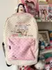 Original Cute Large Capaci Y2K Millennium School Bag Commuting Class Double oulder Bag Cartoon Print Nylon Ba...