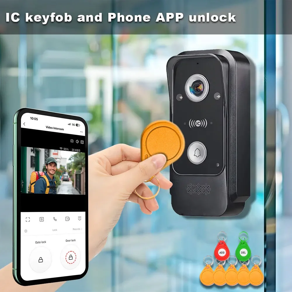 8 languages OSD menu for Tuya Smart WiFi doorbell video intercom system