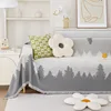 Simple Gradient Sofa Cover Cloth Chenille All-Season Dustproof Scratch-Proof Multifunctional Sofa Covers Blanket Decor Home 6