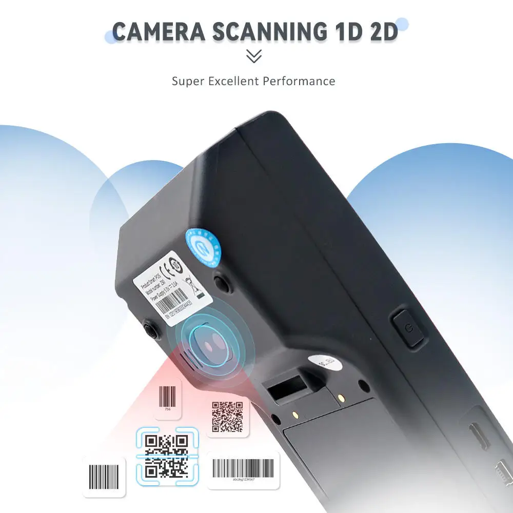 Z90 휴대용 안드로이드 POS 단말기 터치스크린 금전등록기 (4G WIFI GPS 스캐너 NFC 58mm 감열 프린터 포함) 사업용