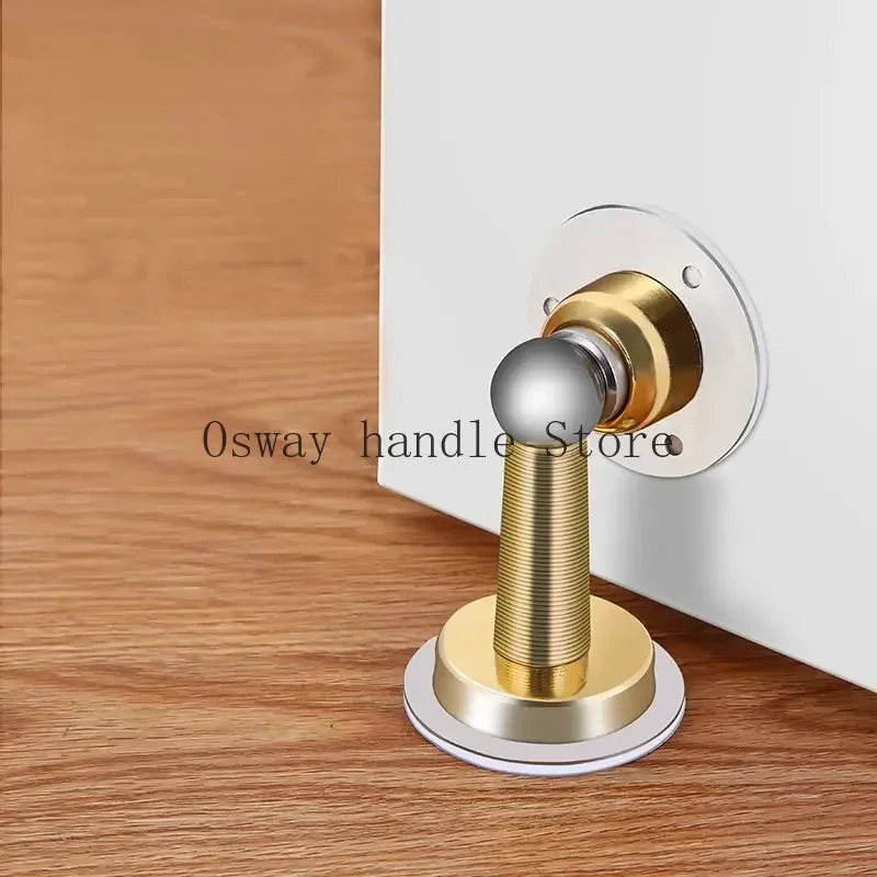 Stainless Steel Door Stopper Sticker Catch Floor Stop for Door Wind-Proof Wall Mounted Floor Mounted Holder anti-collision