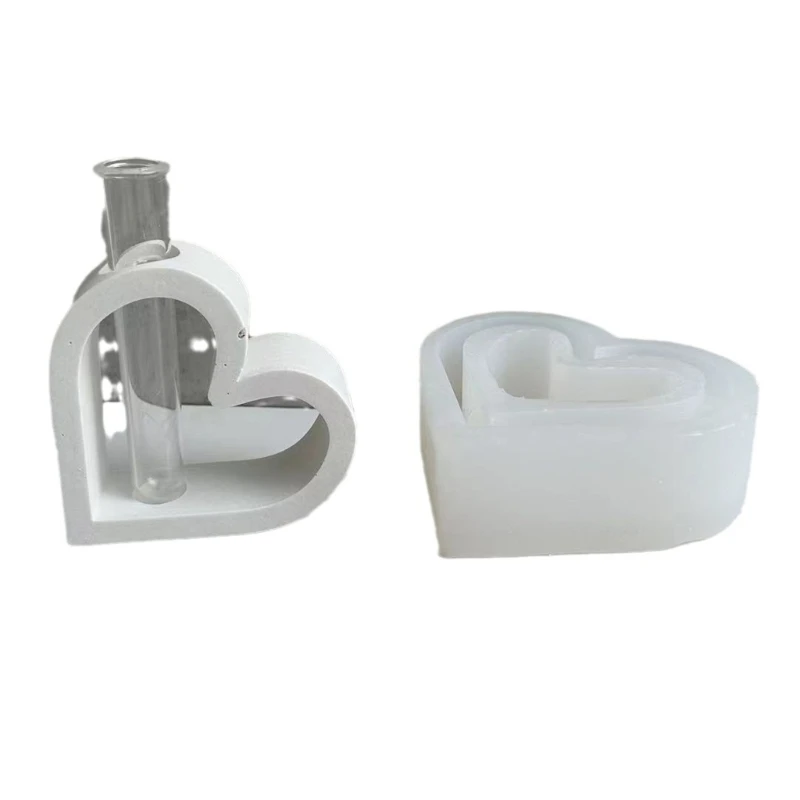 DIY Love shaped Hydroponic Flower Vase Silicone Mold For Home Decorations Create Beautiful Flower Arrangement Resin Mold hydroponic vase mold