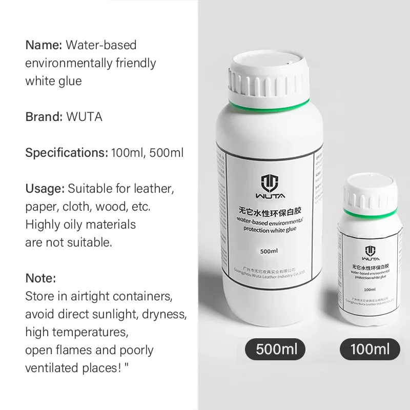 Leather glue 100/500ml Leathercraft Cement Water Based Universal Strong Adhesive Liquid Repair For Leather Paper Wood