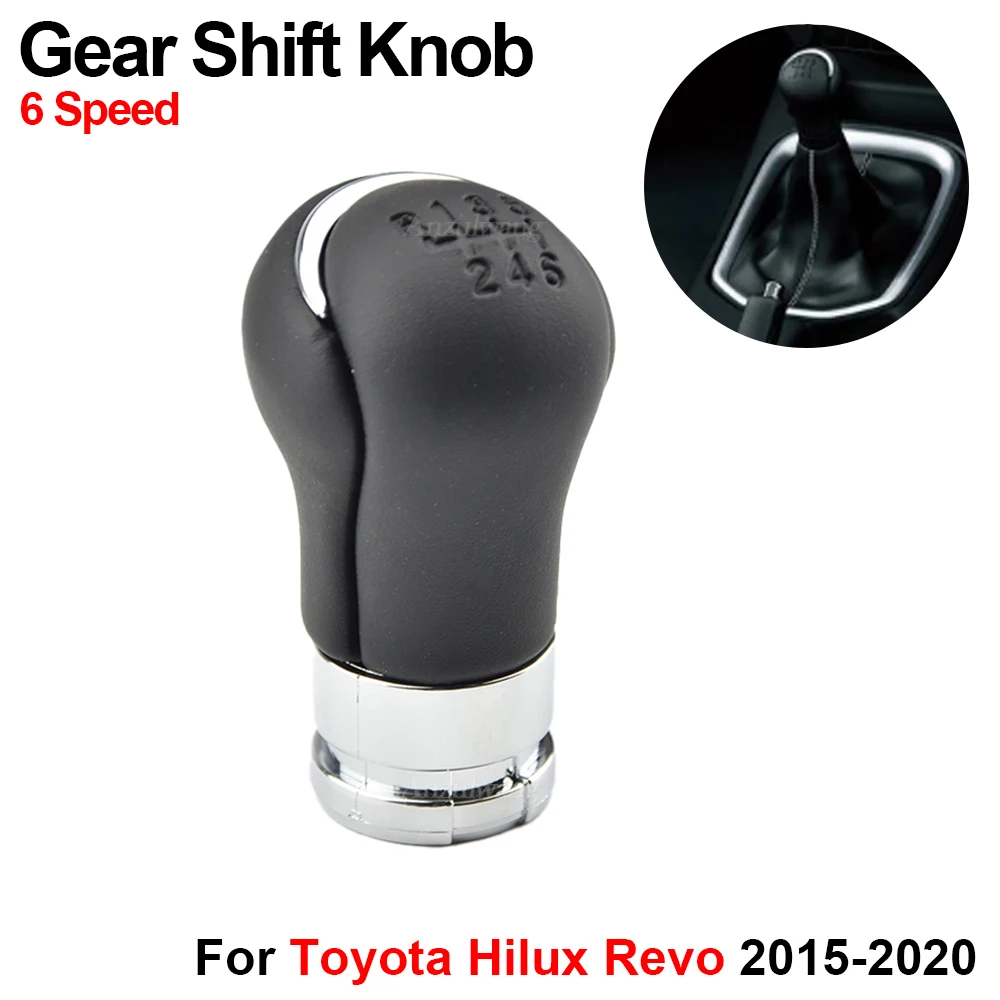 Gear Shift Knob Manual 6 Speed Transmission Transfer gear shift HandBall For TOYOTA HILUX REVO 2015 2016 2017 2018 2019 2020