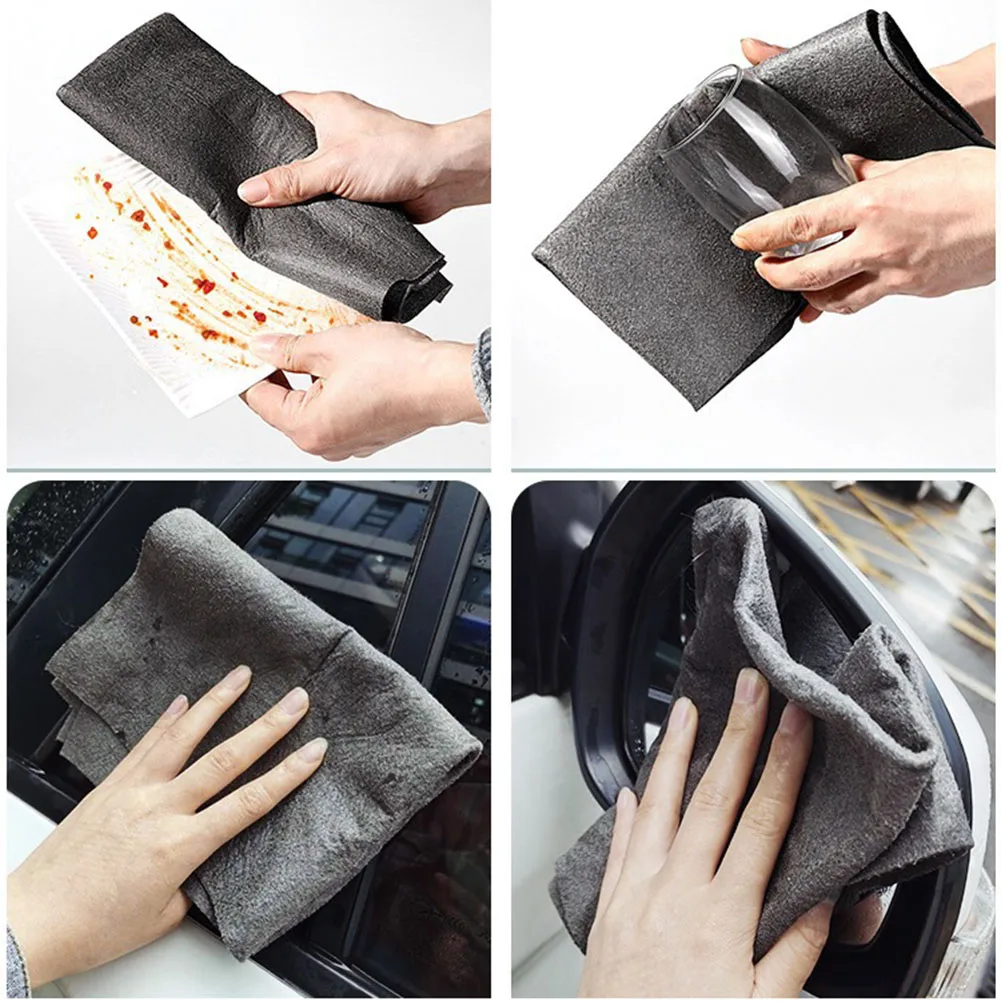 

3Pcs No Trace Cloth Glass Mirror Wiping Rag Towel Cleaning Tool Car Wash Set 30*30cm Microfiber Cleaning Towel Car Accessories