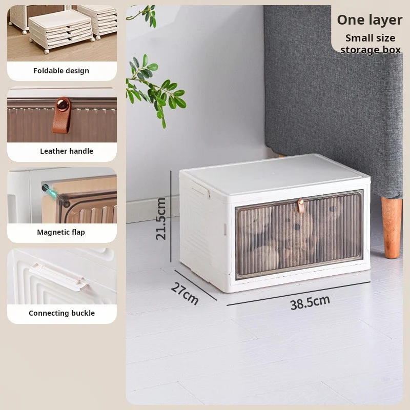Transparent Shoe Box No Need Install Shoe Rack Dust-proof Dormitory Household Folding Storage Box Stackable Movable