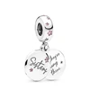 New Camping Night Sky Double & Forever Sisters Dangle Charm Beads Fit Original 925 Sterling Silver Bracelet DIY Jewelry Gift 2
