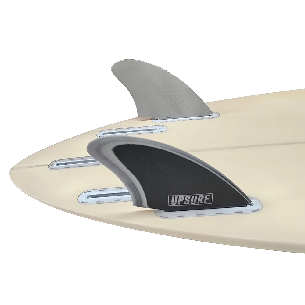 UPSURF FUTURE Keel Fins Surfboard Fins Fiberglass Twin Keels Fins Mix Color Surf Fins Keels Twins For Surfing Single Tabs Keels
