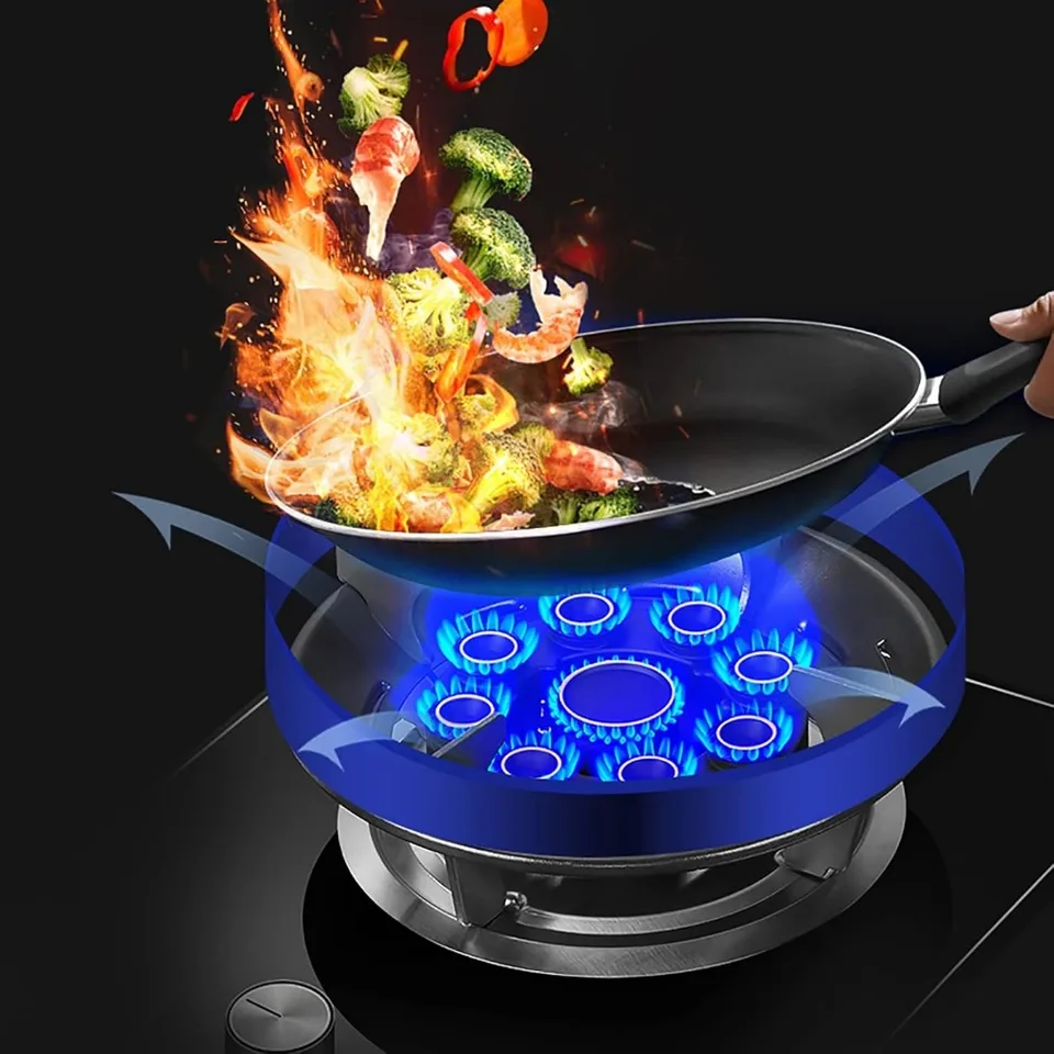 Five Burner Gas Cooker Built In Cooktop with Wok Burner